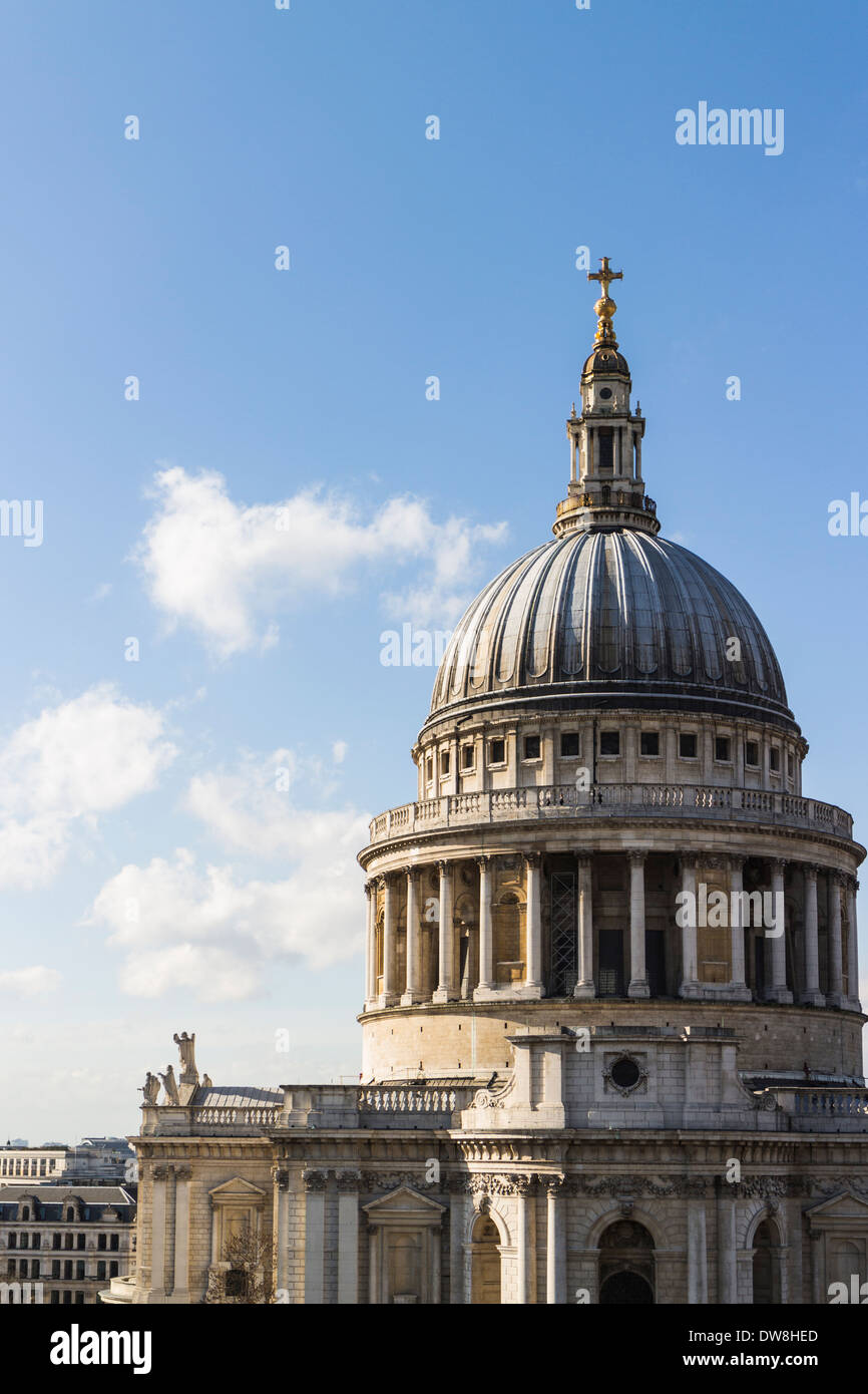 St.Paul's cathedral dome - City of London Stock Photo