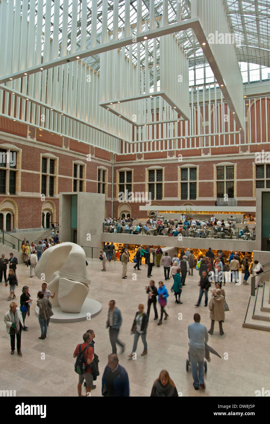 Interior of Rijksmuseum in Amsterdam, Netherlands Stock Photo