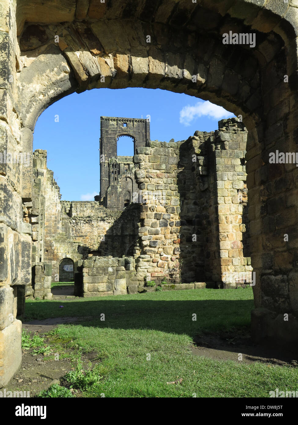 Kirkstall Abbey, Leeds, UK. A 12th Century Cistercian Abbey. Stock Photo