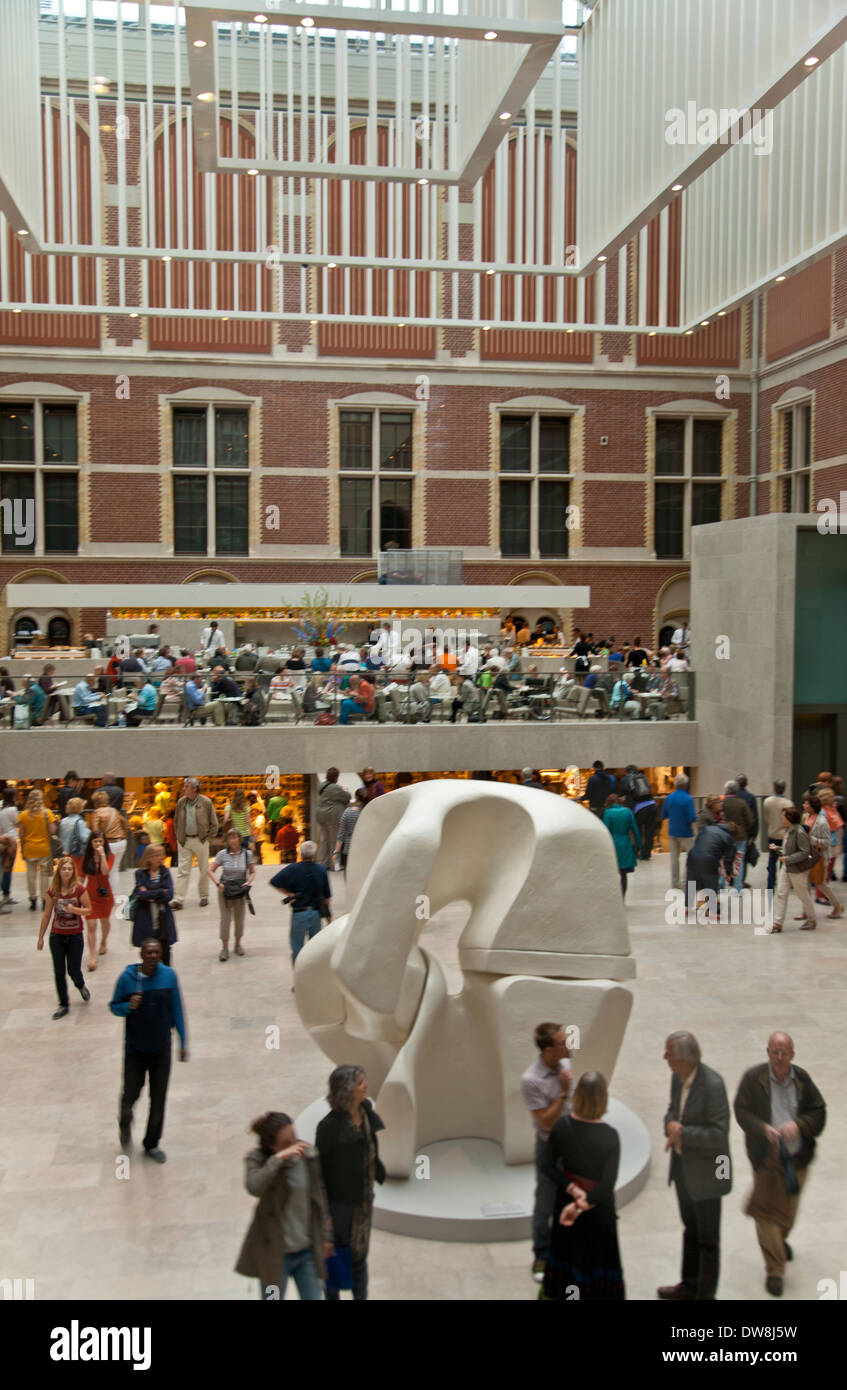 Abstract sculpture in Rijksmuseum in Amsterdam, Netherlands Stock Photo