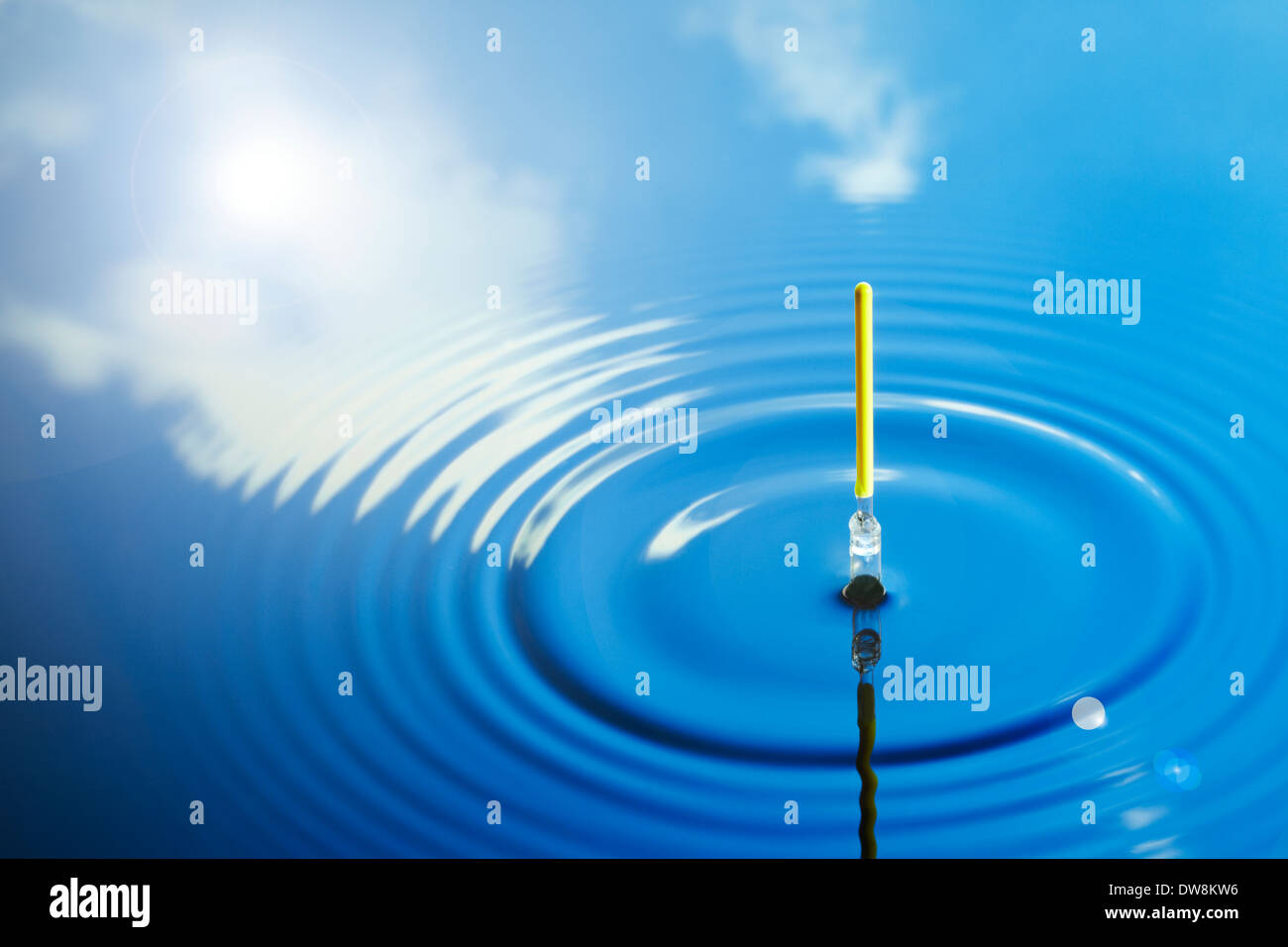 Fishing Float in Water Stock Photo Alamy