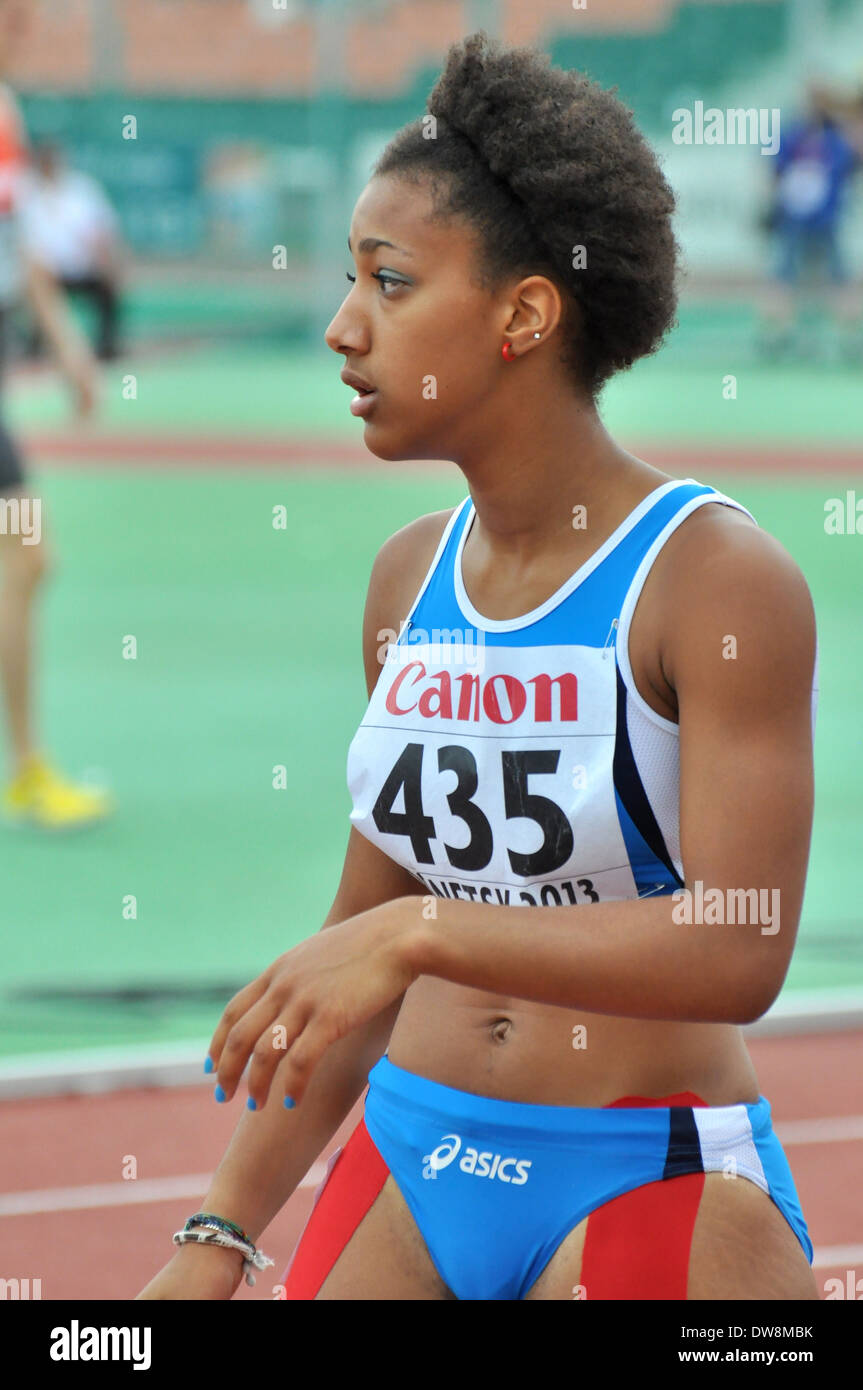 Annalisa Spadotto Scott (Italy) part in women run during the 2013 IAAF World Junior Championships on July 12-14, 2013 Stock Photo