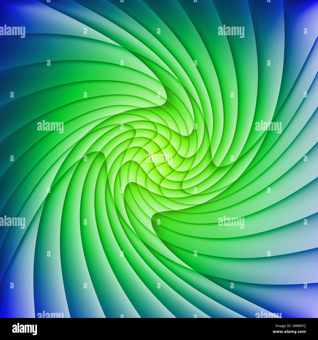 Abstract green and blue background of curved overlapping layers Stock ...