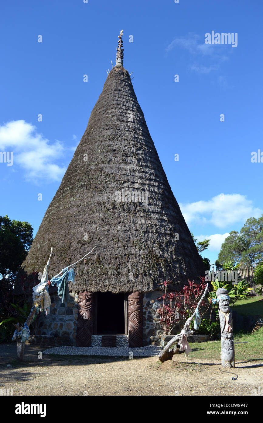 Traditional Kanak house, Jean-Marie Tjibaou Cultural Center, Noumea, New  Caledonia Stock Photo - Alamy