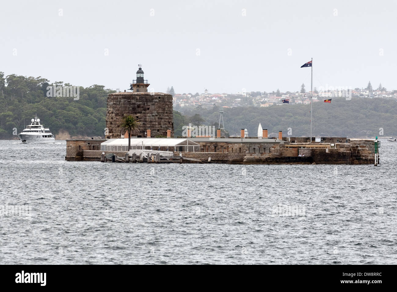 Fort Denison, Pinchgut island, former penal site and defensive facility, Sydney Habour, Australia Stock Photo