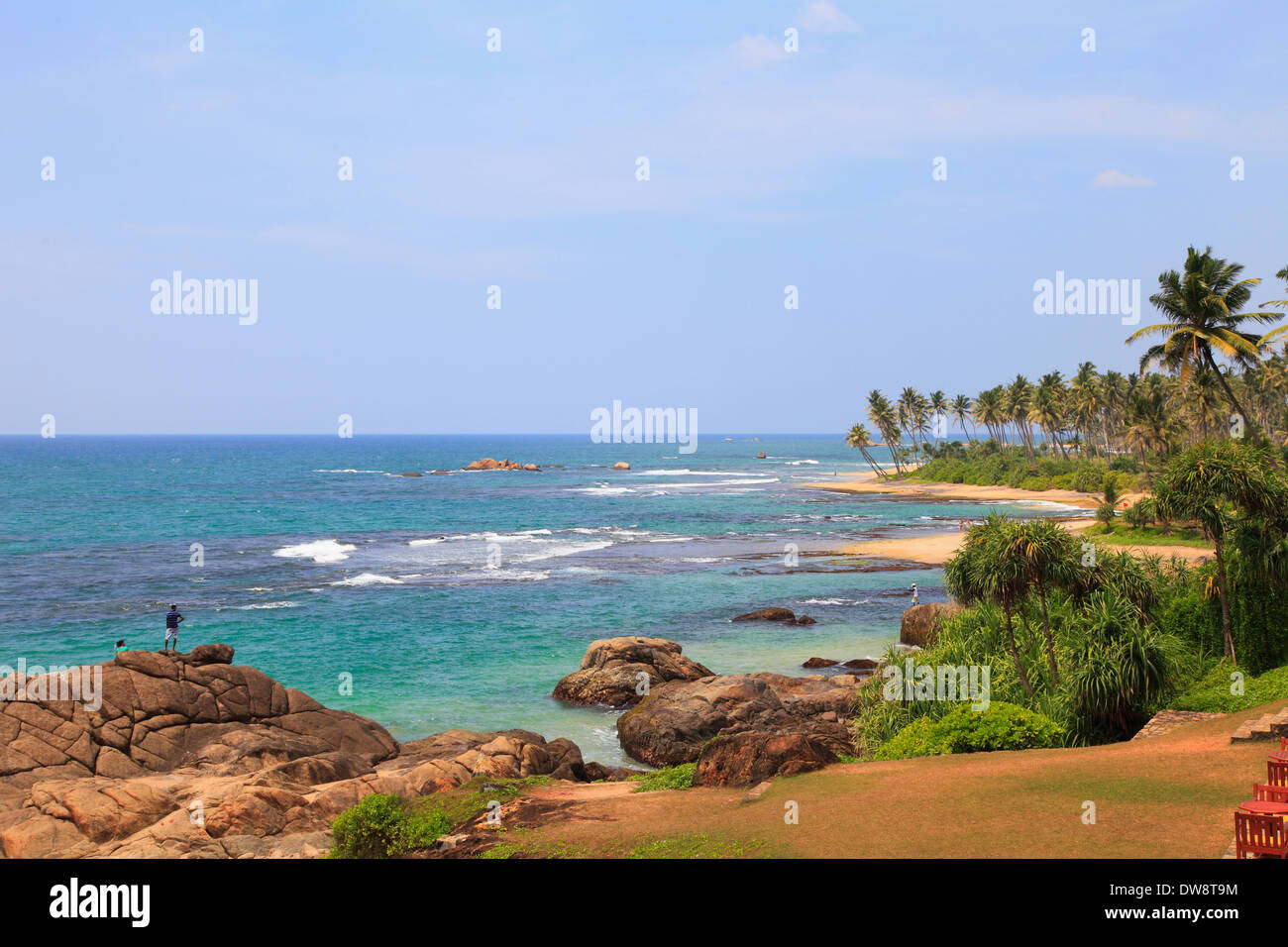 Sri Lanka, Galle, beach of Lighthouse Hotel Stock Photo Alamy