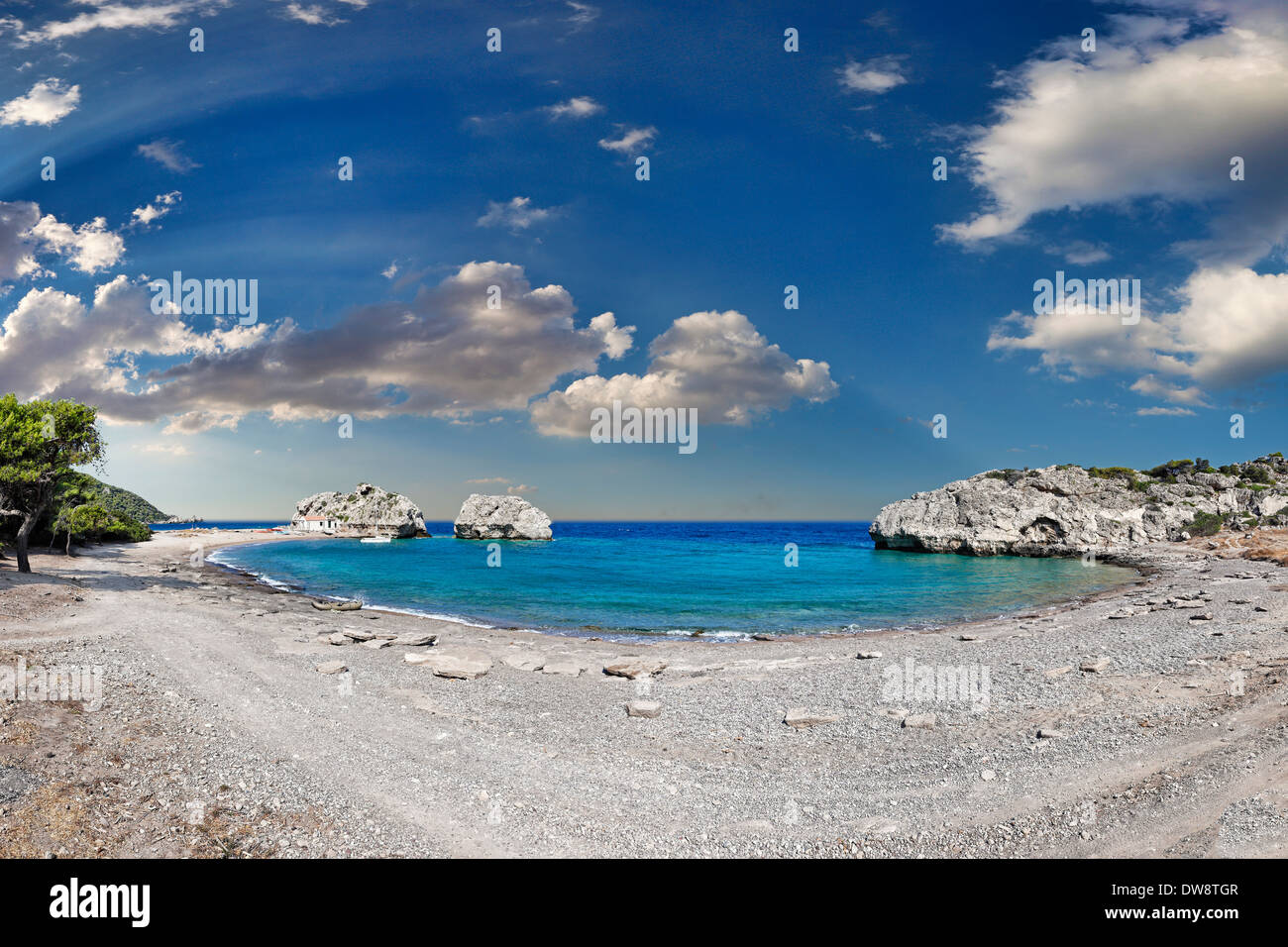 Mylokopi Beach in Corinthia, Greece Stock Photo