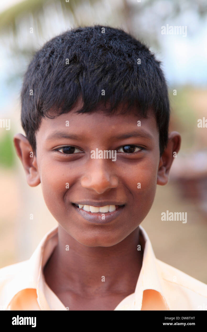 Sri Lanka, Hikkaduwa, boy, portrait, Stock Photo