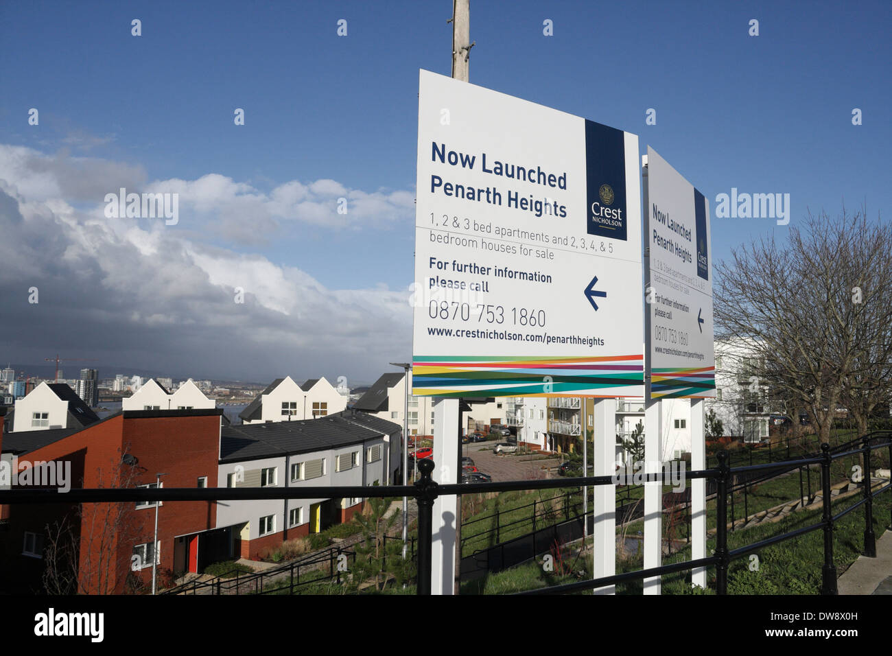 Penarth Heights housing development Wales UK Stock Photo Alamy