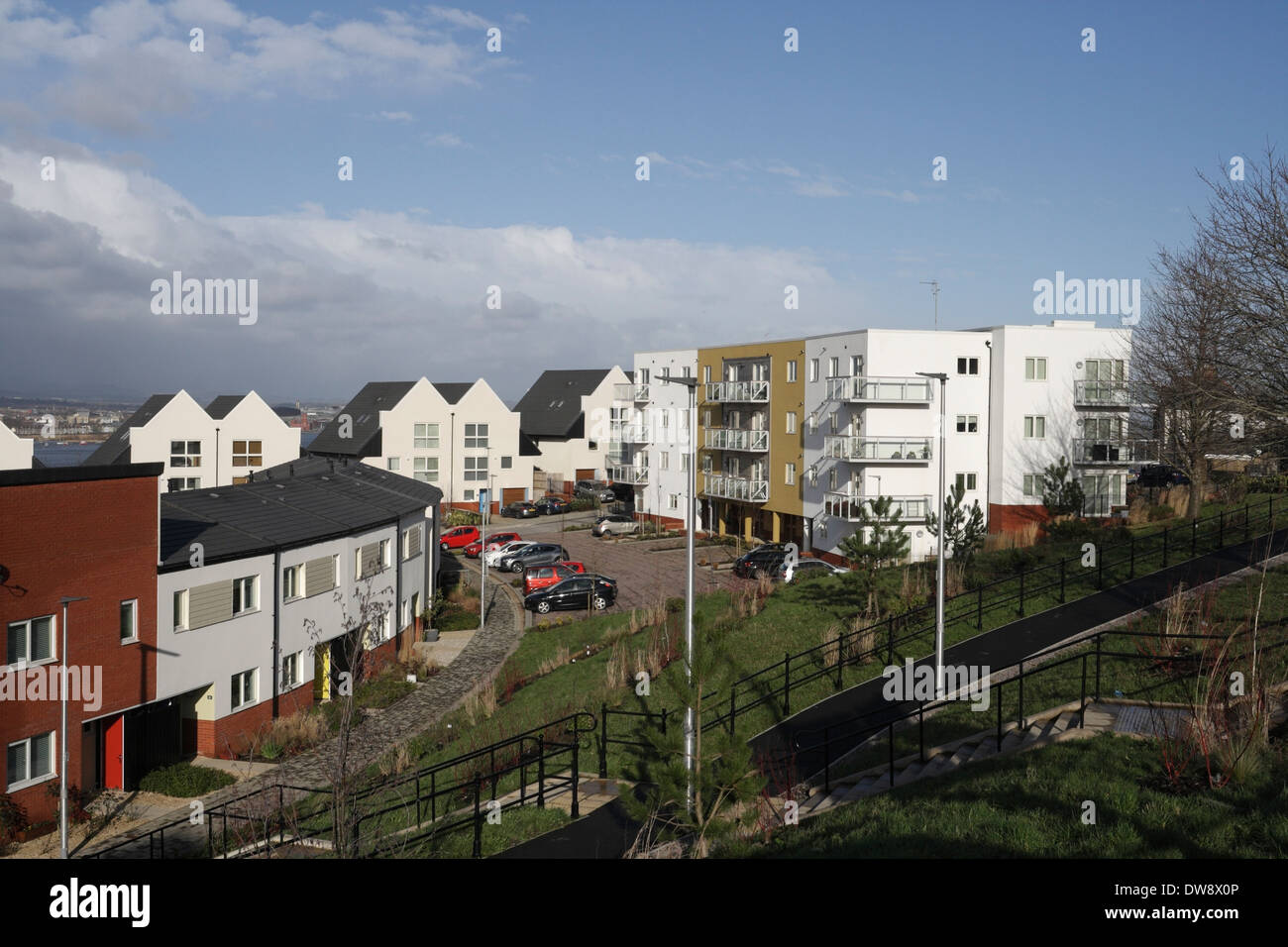 Penarth Heights housing development Wales UK Stock Photo Alamy