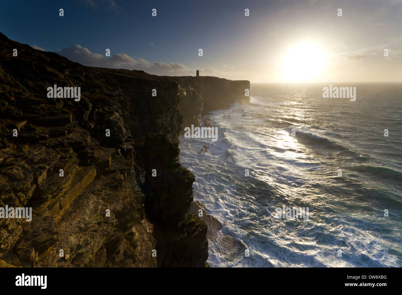 Orkney isles, Marwick cliffs Stock Photo