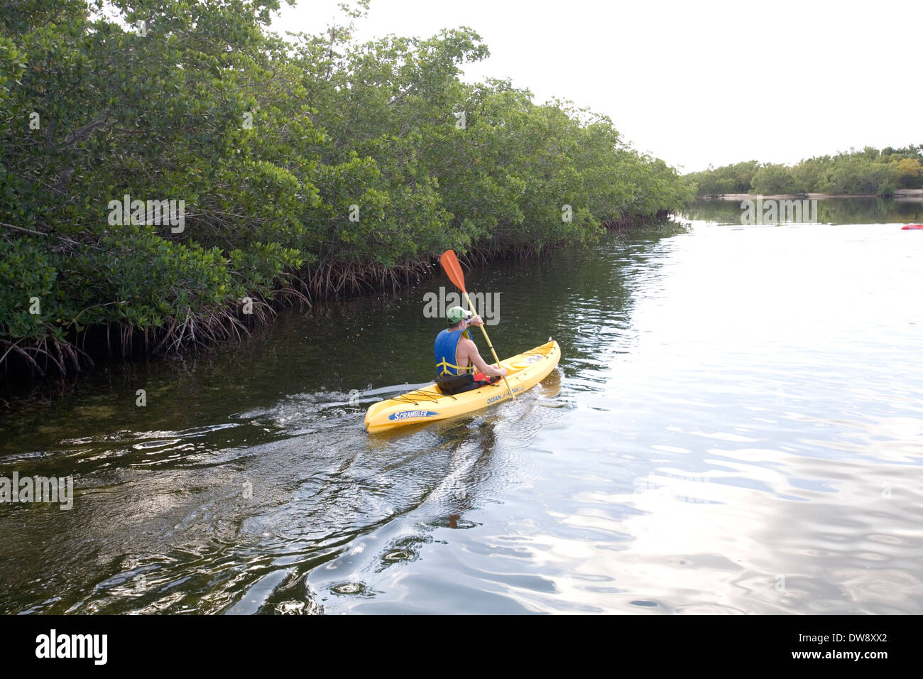 Kayaking at John Pennekamp Coral Reef State Park at Key Largo in the