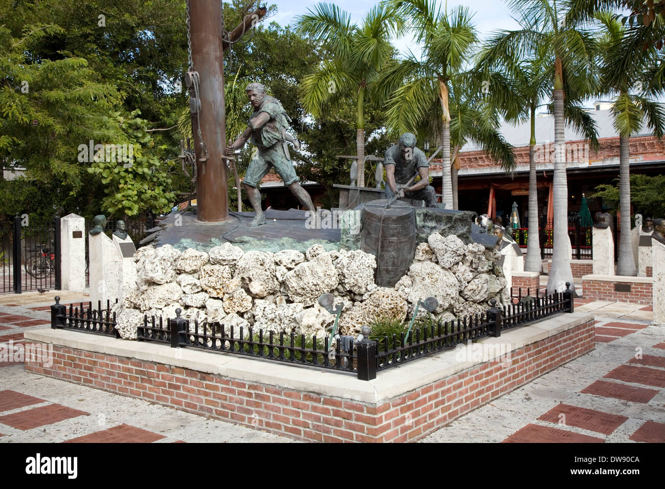 The Key West Historic Memorial Sculpture Garden, Key West, Florida, USA