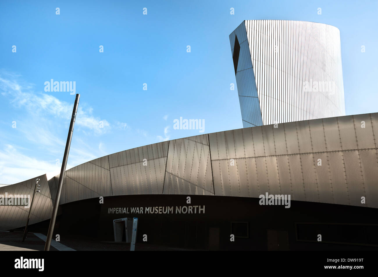 Imperial War Museum North, Salford Quays, Greater Manchester, UK Stock