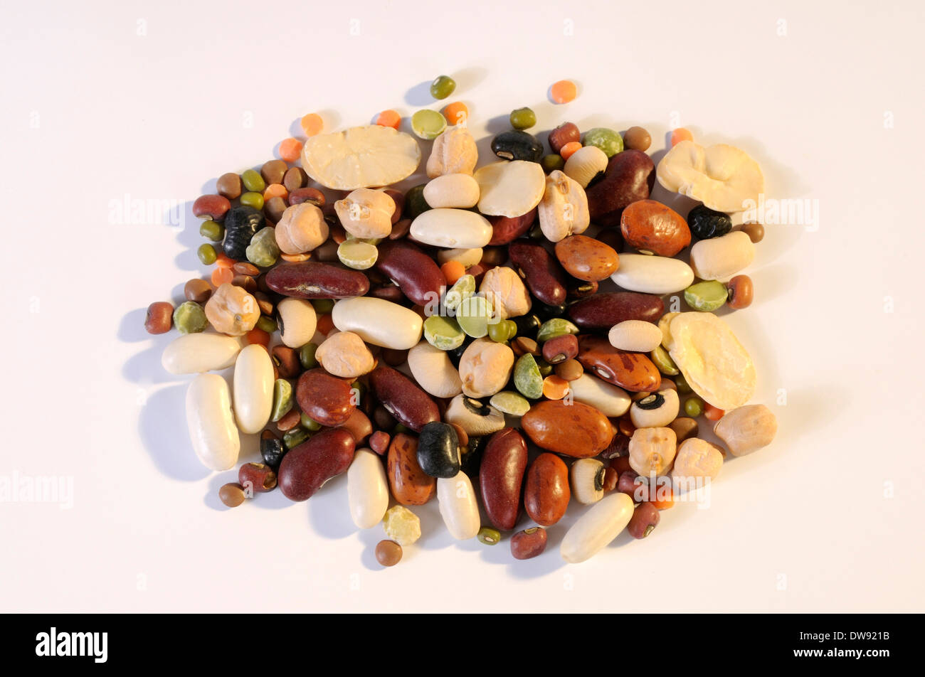 Peas, beans, lentils Stock Photo