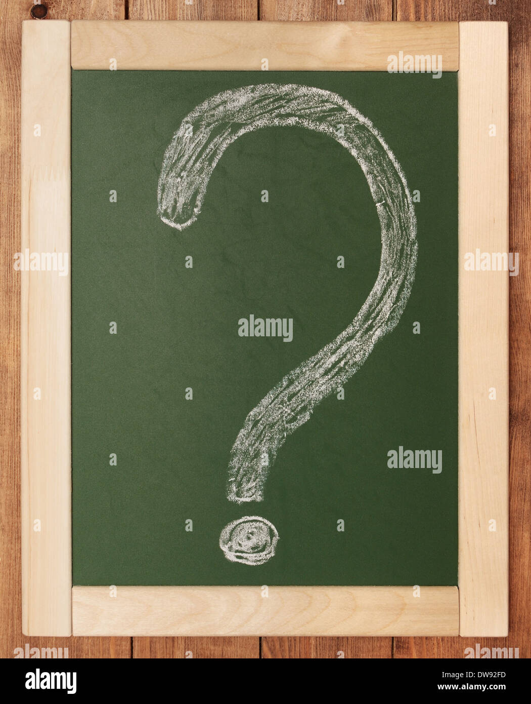 question mark on blackboard Stock Photo Alamy