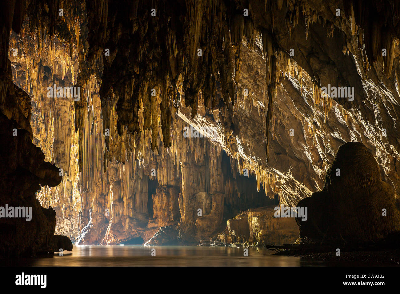 Beautiful Lod cave in Sappong, Northern Thailand Stock Photo