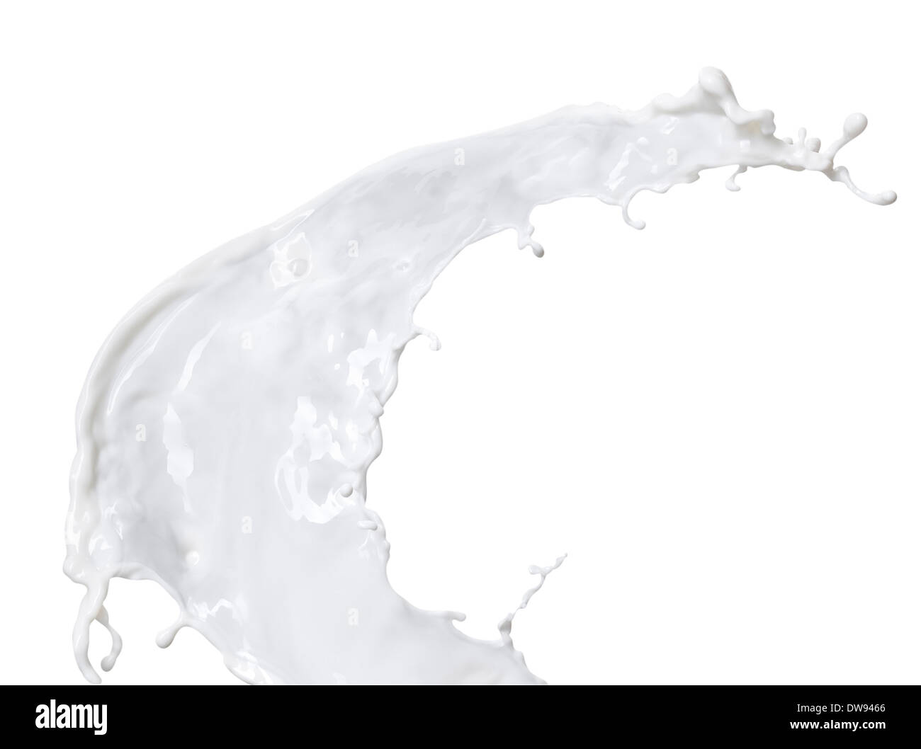 White milk isolated on white background Stock Photo - Alamy