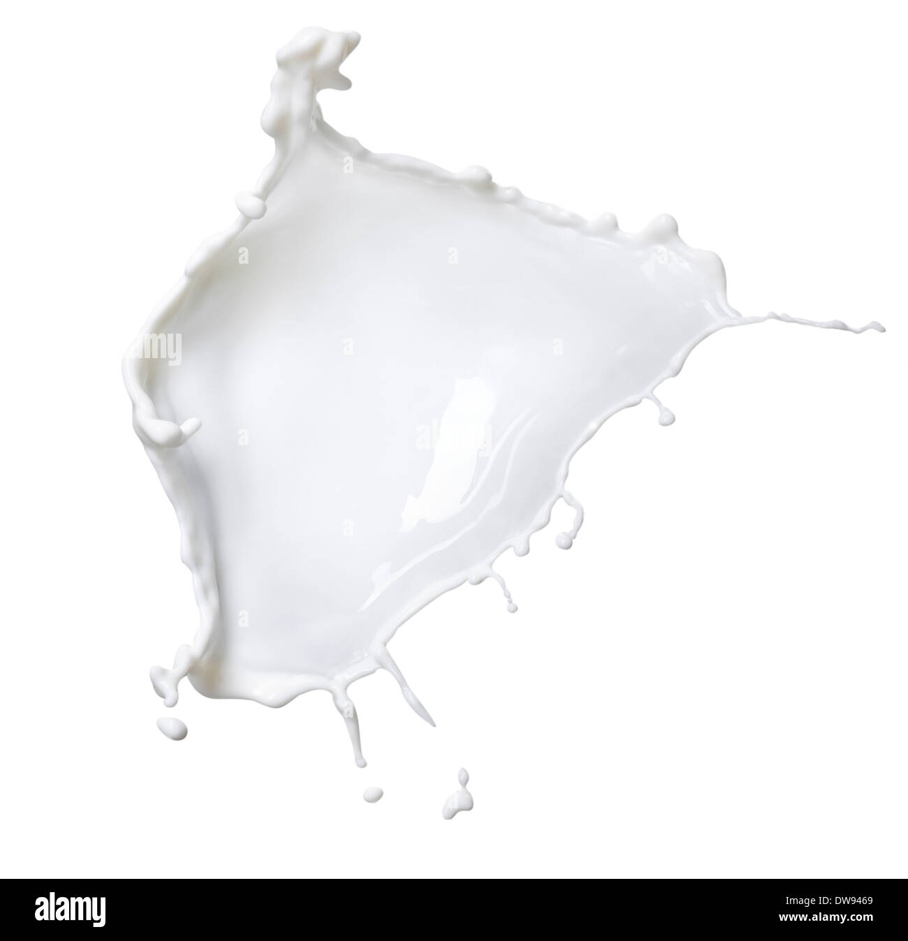 White milk isolated on white background Stock Photo - Alamy