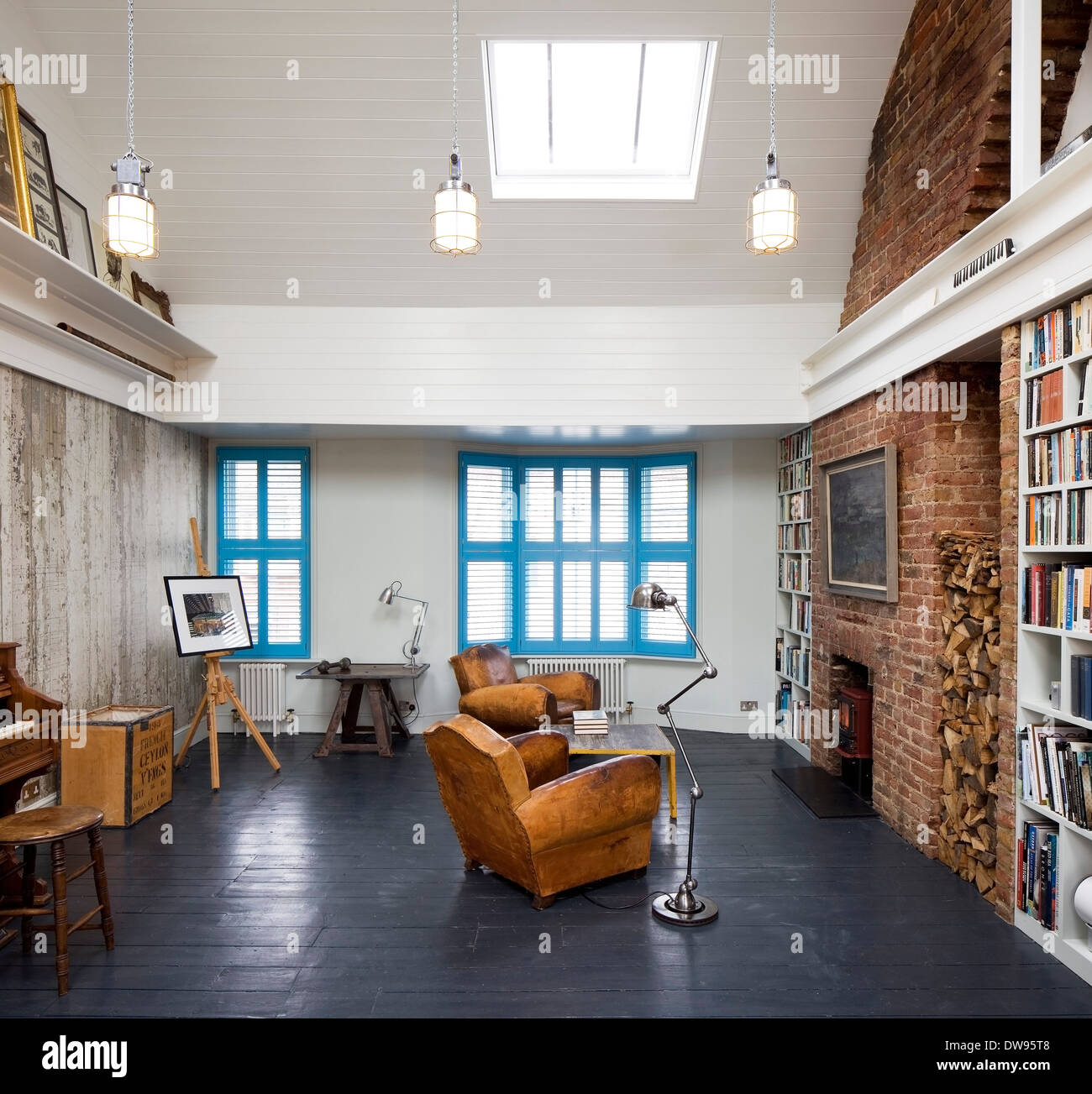 Brighton Studio House, Brighton, United Kingdom. Architect: Richard Dewhurst Design., 2014. Stock Photo