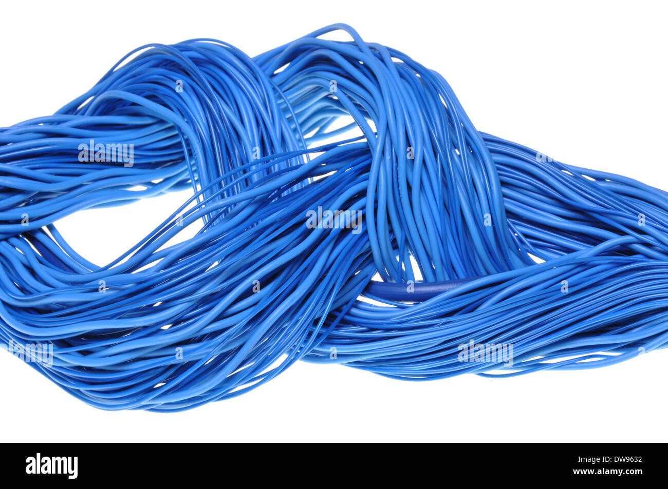Abstract design internet network, blue cables Stock Photo - Alamy