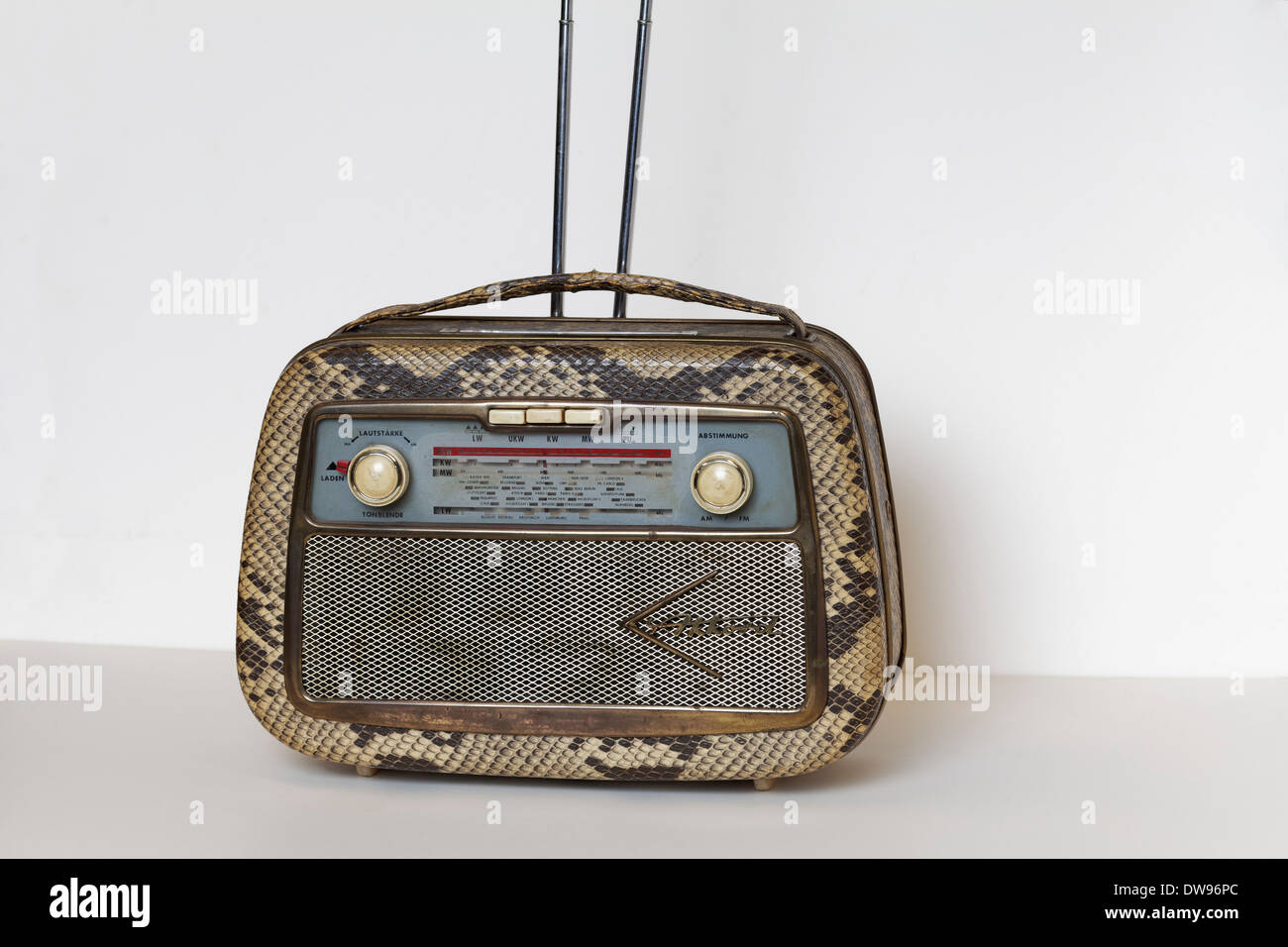 Akkord Pinguin U 58, portable radio from 1958, Radio Museum Duisburg Stock  Photo - Alamy