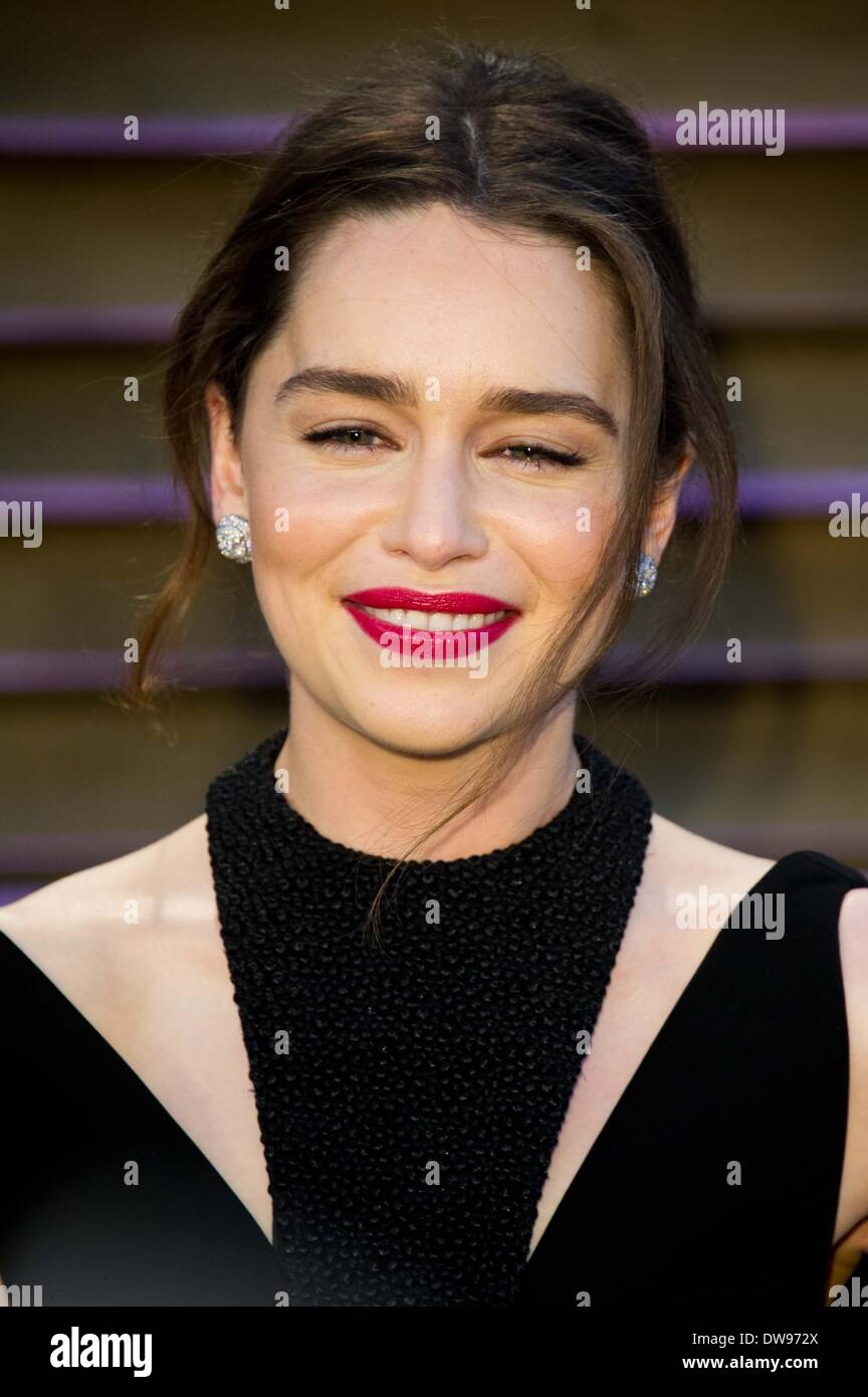 EMILIA CLARKE 2014 VANITY FAIR LOS ANGELES USA 03 March 2014 Stock