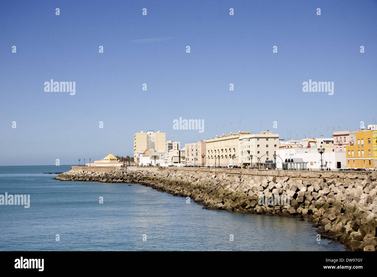 Cadiz seafront Stock Photo