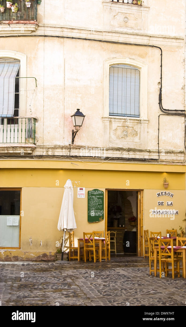 Meson facade in El Populo neighborhood Stock Photo