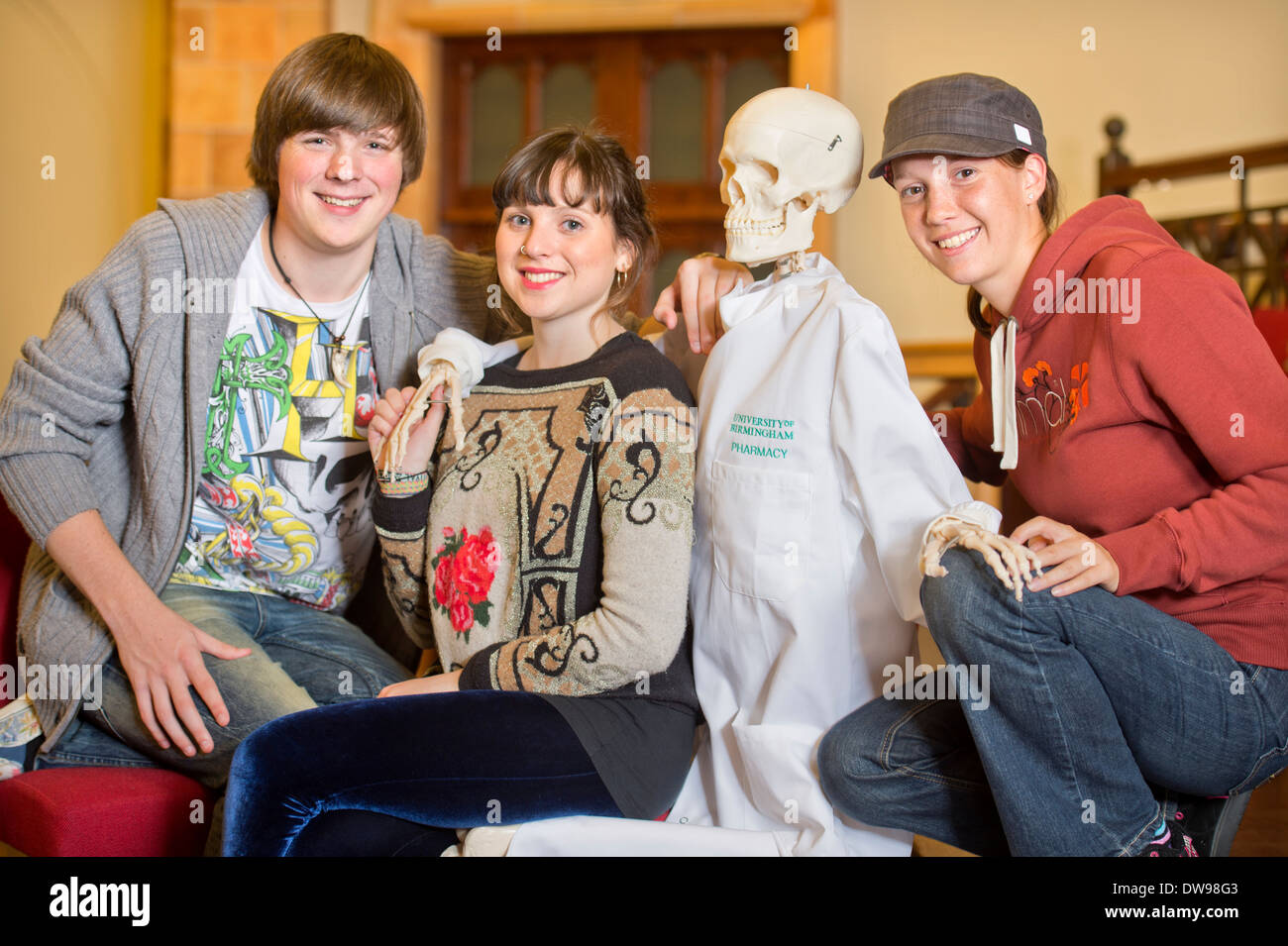 Medical students at the University of Birmingham UK Stock Photo