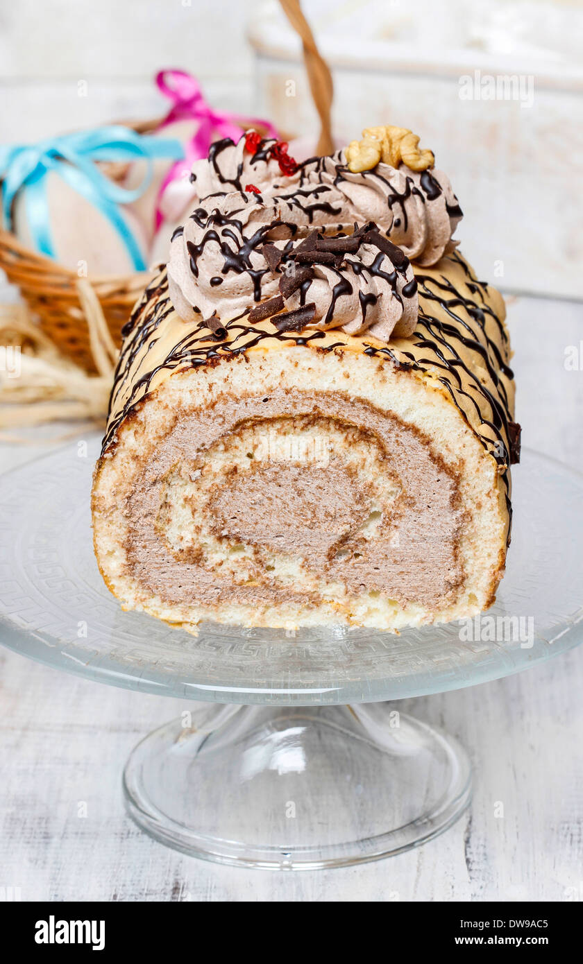 Easter swiss roll Stock Photo Alamy