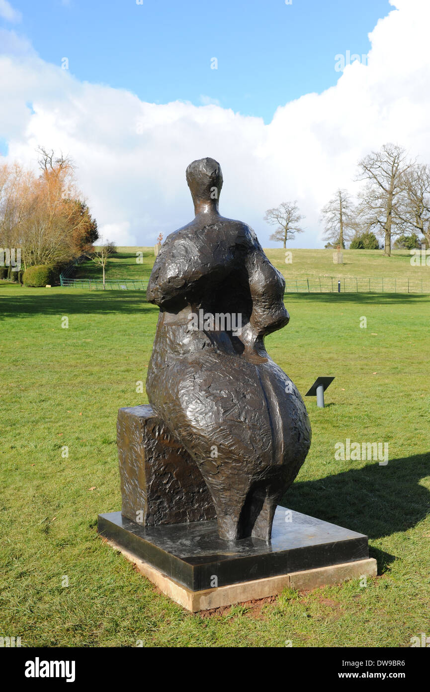 Henry Moore sculpture, Seated Woman Bronze Sculpture Stock Photo Alamy