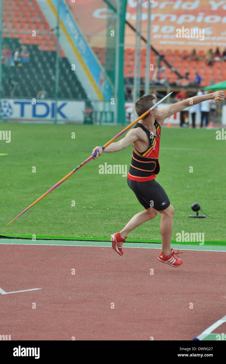 Student athlete training javelin hires stock photography and images