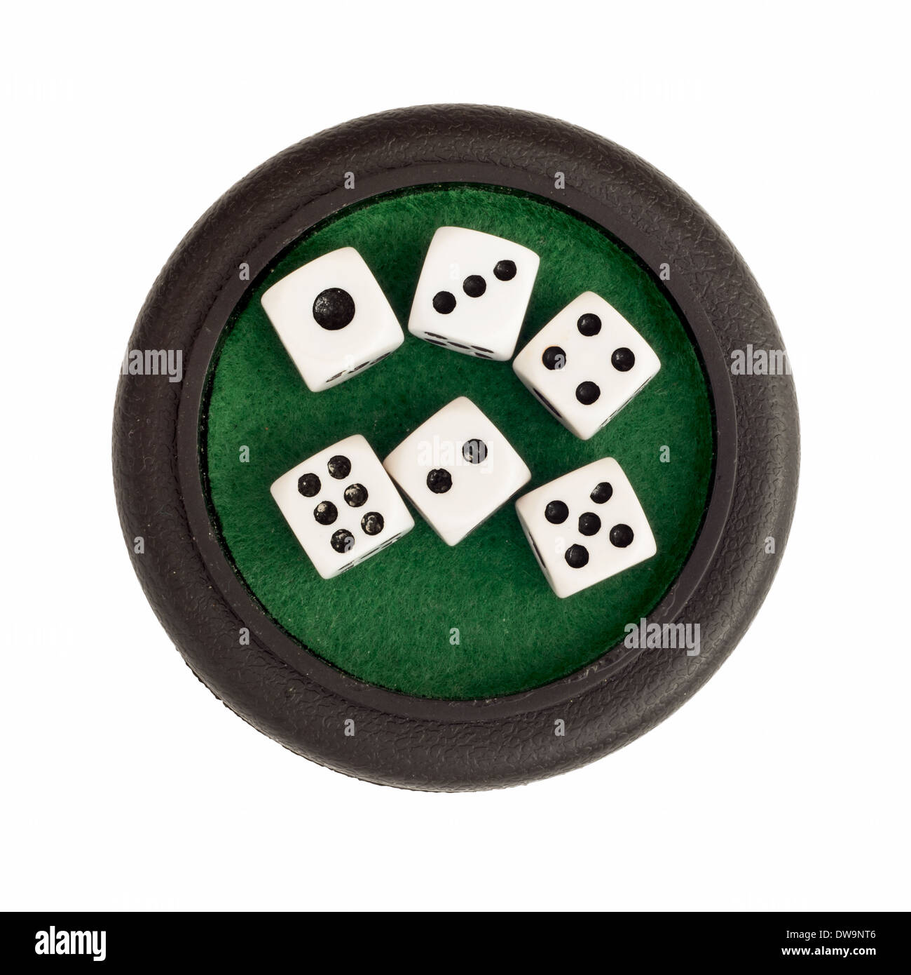 Set of dices on a white background. Stock Photo