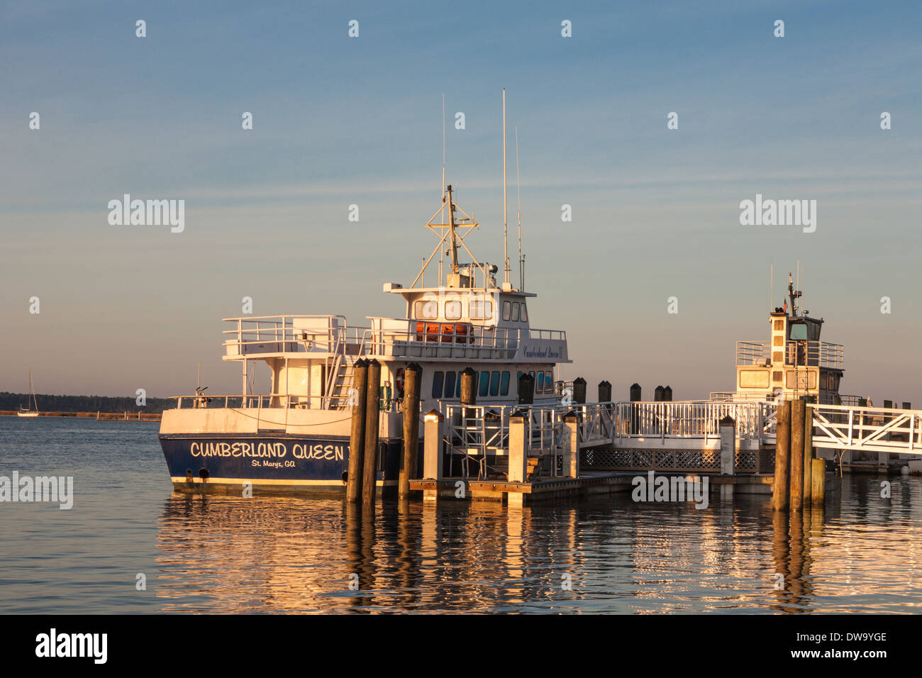 Cumberland Queen II ferry boat carries tourists from St. Marys,
