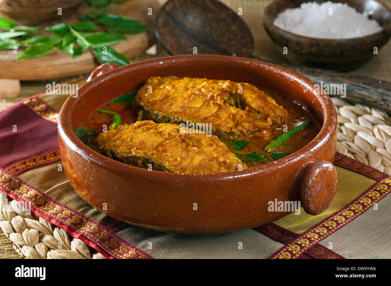 Mangalore fish curry. South west India Food Stock Photo