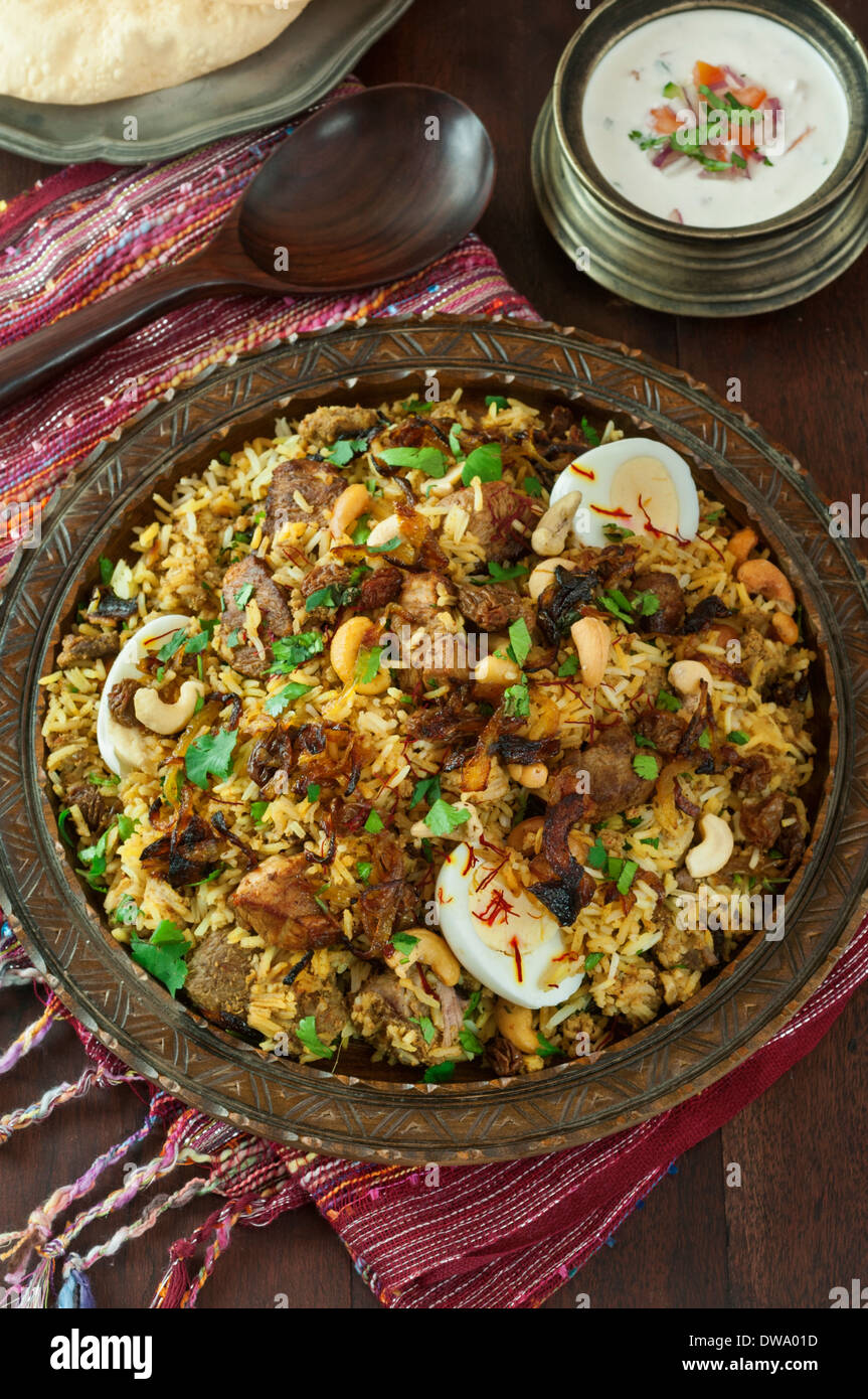 North Indian lamb biryani. India Food Stock Photo - Alamy