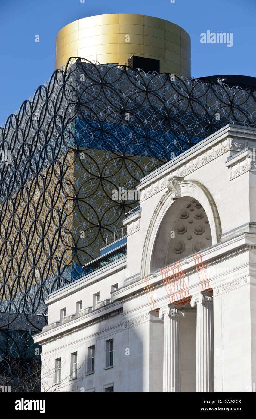 The new Library of Birmingham in Centenary Square, Birmingham, West Midlands. Stock Photo