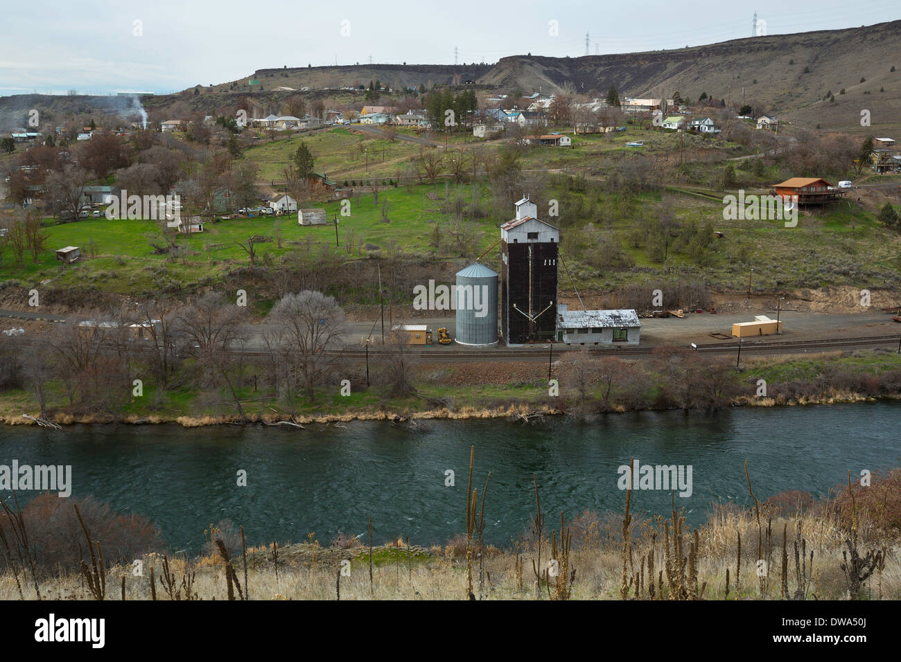 Spring in Maupin, Oregon along the Deschutes River. USA Stock Photo