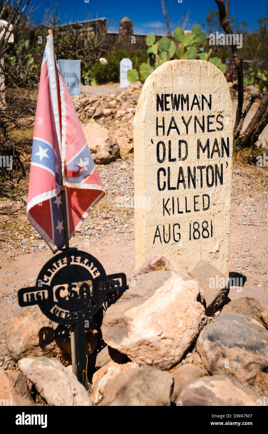 Graves at Boothill Graveyard, Tombstone, Arizona USA Stock Photo - Alamy