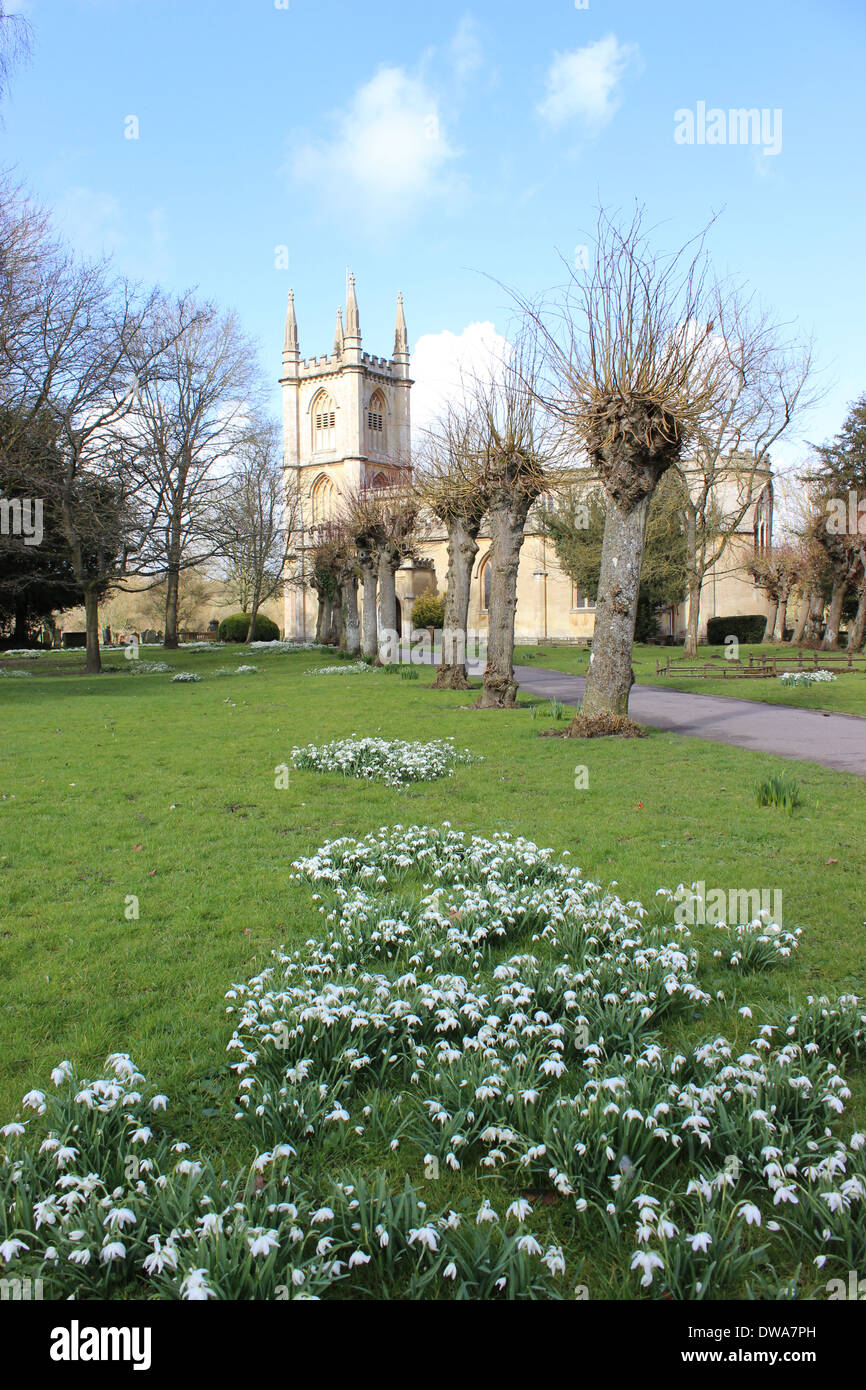 In the English market town of Hungerford, the parish church of Saint