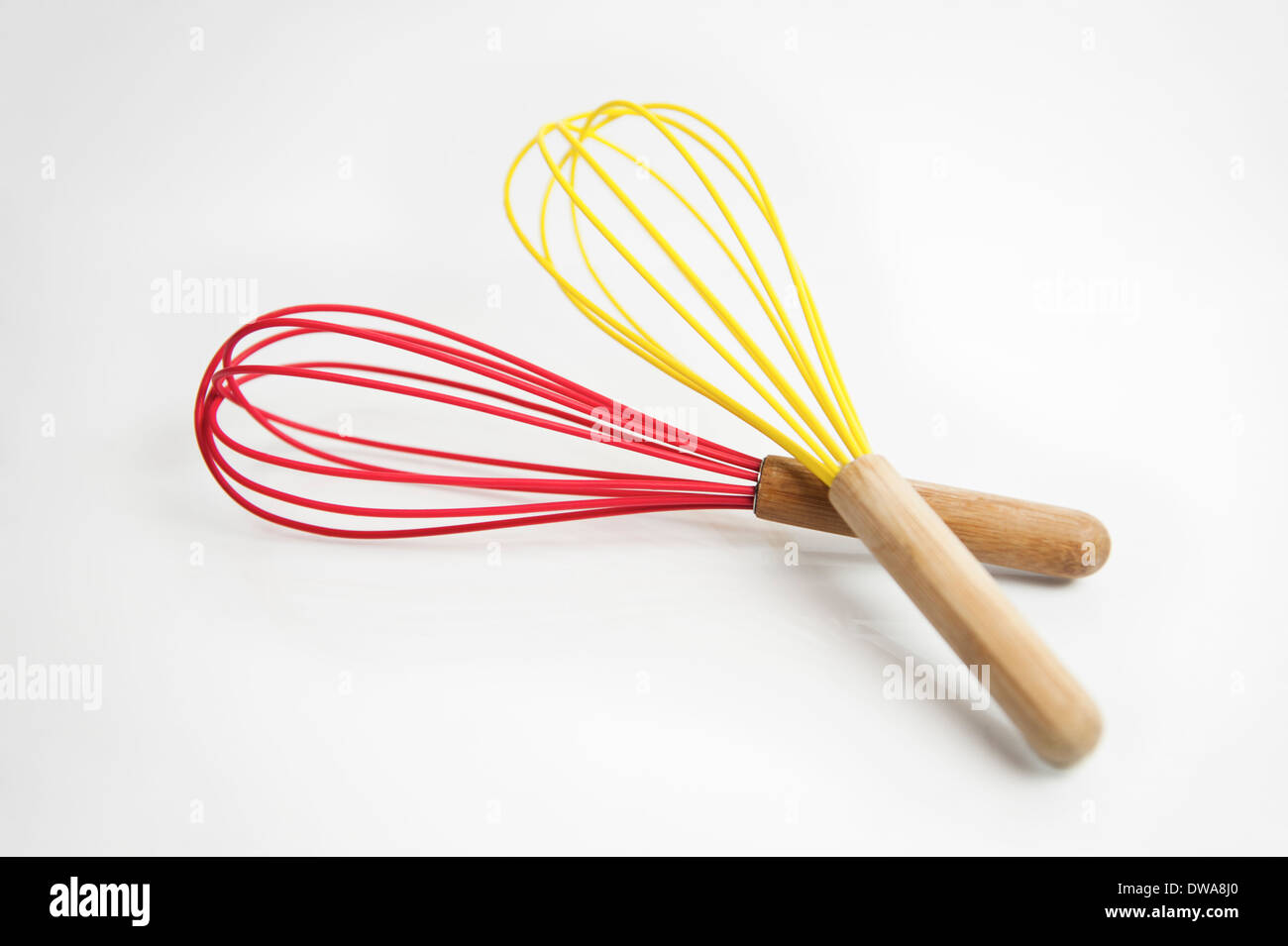 colorful whisks, kitchen utensils, kitchenware Stock Photo