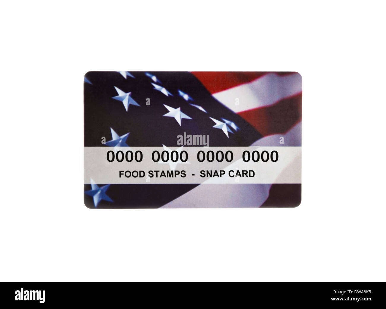 United States Food Stamp Program account card. Also known as Supplemental Nutrition Assistance Program (SNAP). Stock Photo