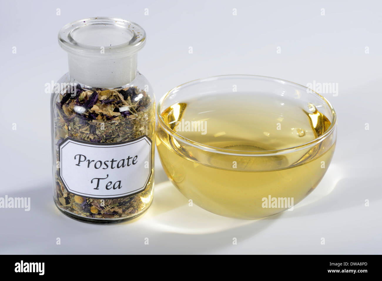 Prostate tea Stock Photo