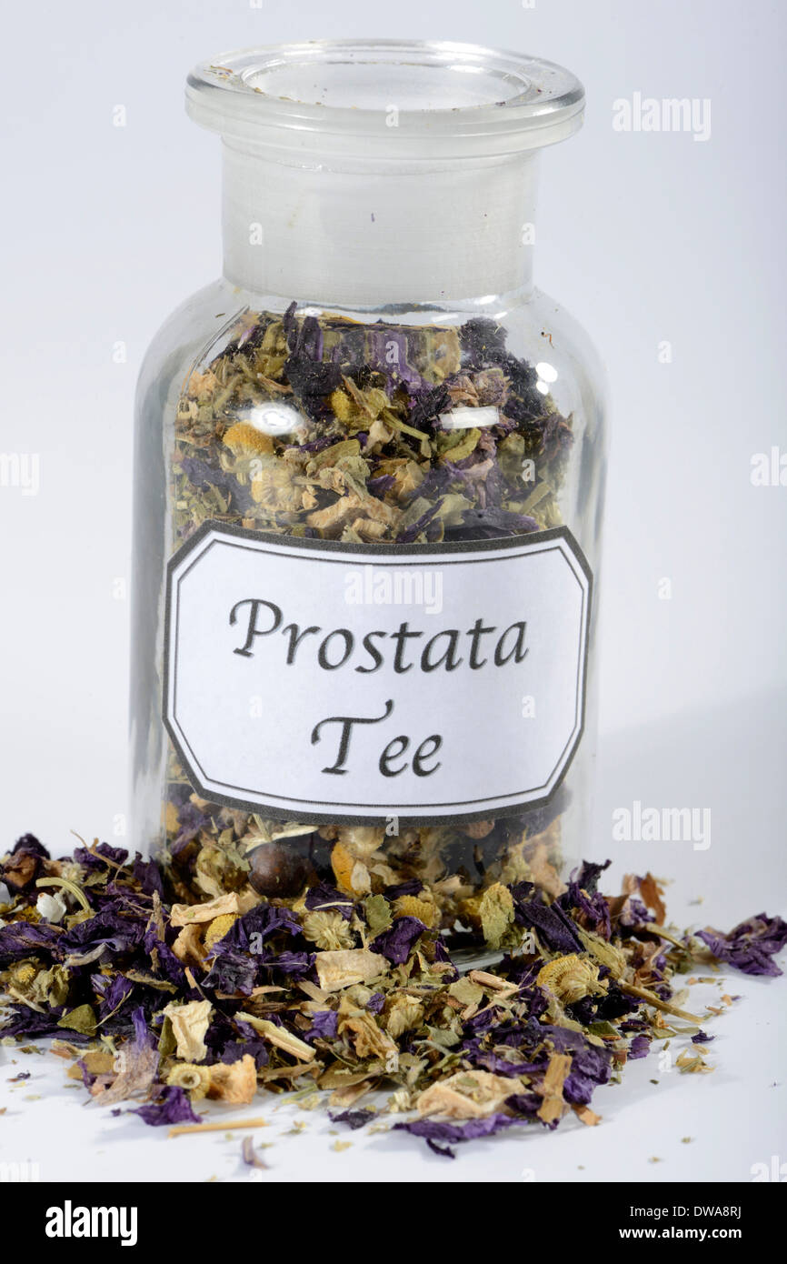 Prostate tea Stock Photo