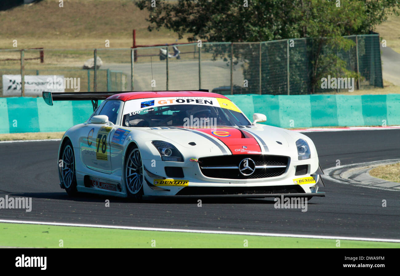 Mercedes-Benz SLS AMG GT3 from GDL Racing team during GT Open racing ...