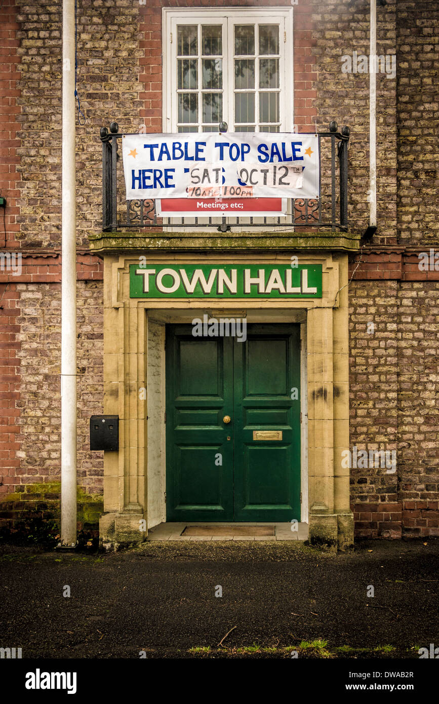 Town Hall, Thirsk, North Yorkshire, UK. Stock Photo
