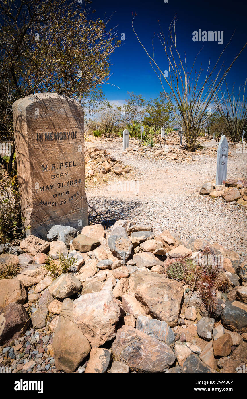 Graves at Boothill Graveyard, Tombstone, Arizona USA Stock Photo Alamy