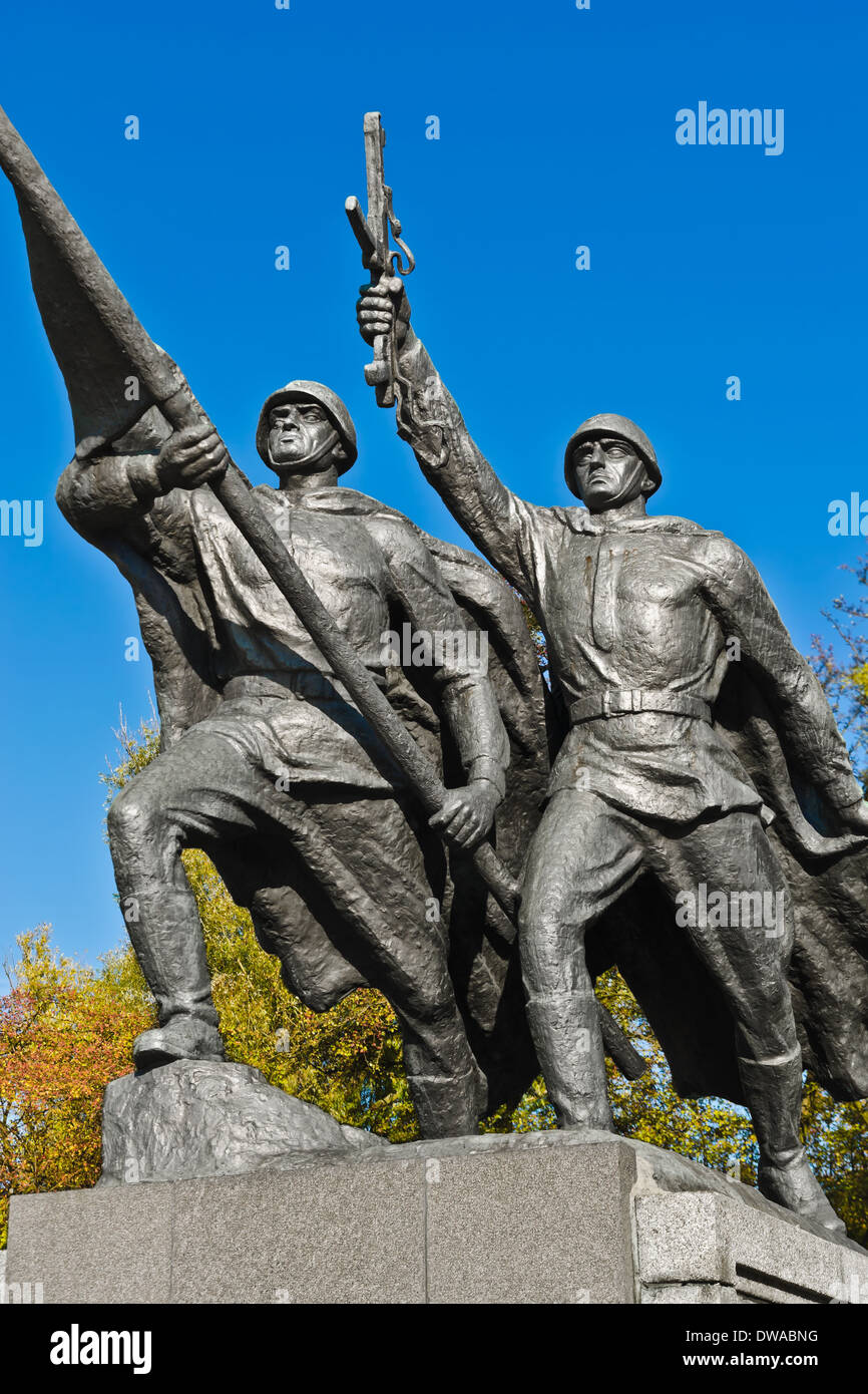 Sculptural composition Victory. Memorial complex of the 1200 guardsmen, Kaliningrad (Koenigsberg before 1946), Russia Stock Photo