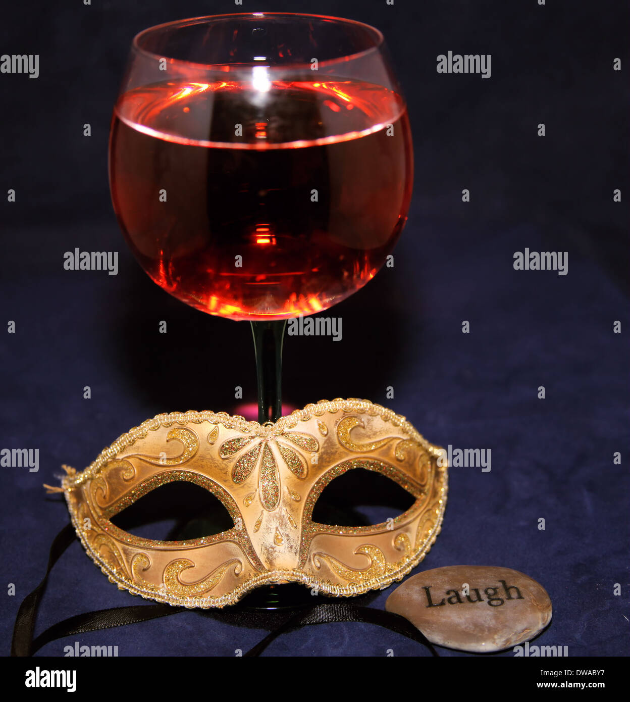 Download Mask With Wine Glass Stock Photo Alamy Yellowimages Mockups